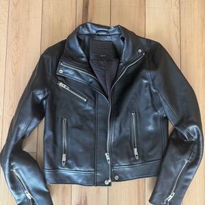 Blank NYC Black Leather Moto Jacket